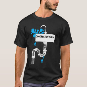 T-shirt Onomatopoeia écriture ou poésie créative