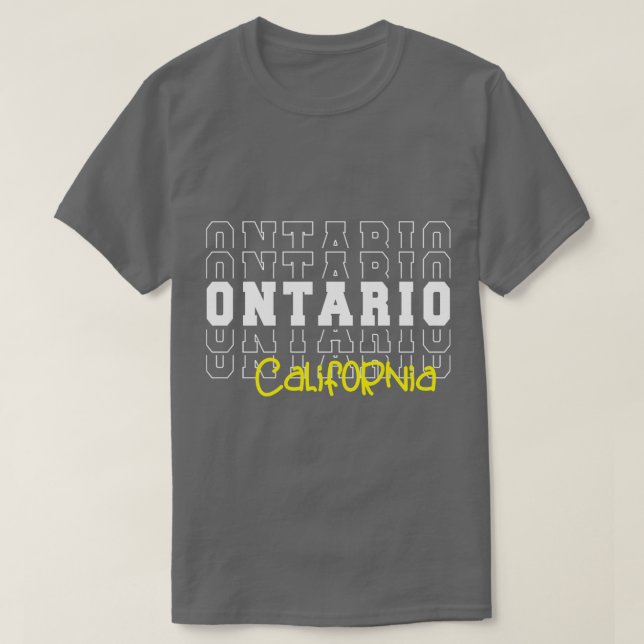 T-shirt Ontario city California Ontario CA (Design devant)