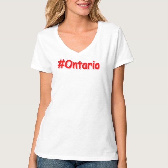 T-shirt "#Ontario" Joli design. Commandez dès maintenant  (Devant)