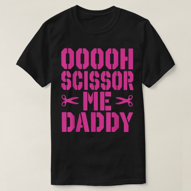 T-shirt Ooooh ciseau moi papa (Design devant)
