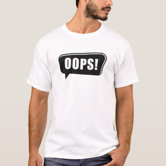 T-shirt Oops amusant