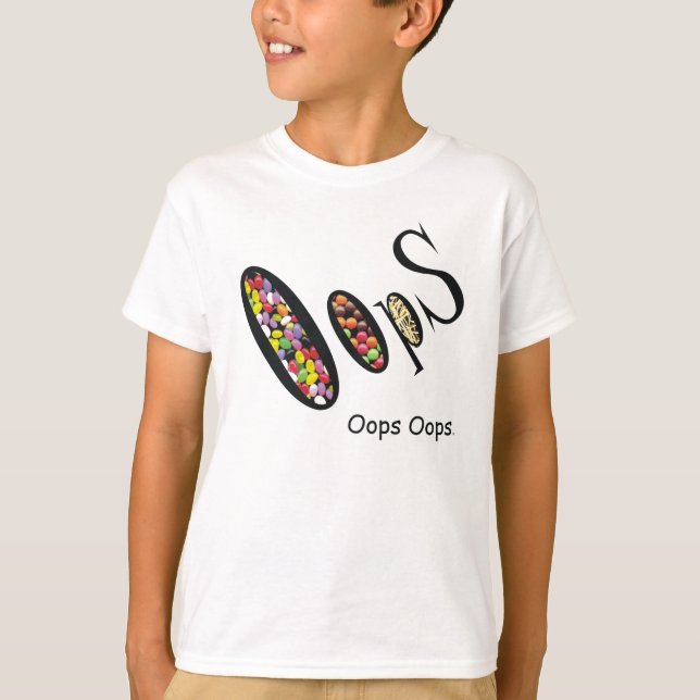 T-shirt Oops Oops Oops Oops (Devant)