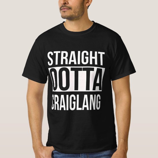 T-shirt " Ootta Craiglang droit " (Devant)