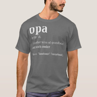 T-shirt Opa Grand-père, Définition Fun Tee