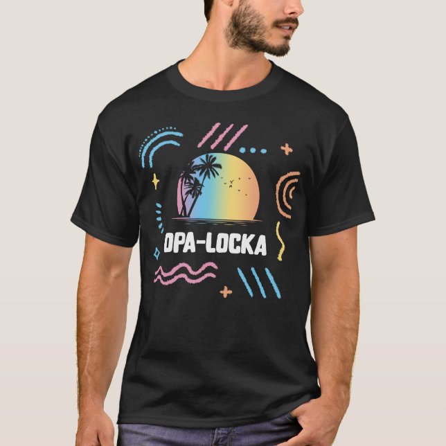 T-shirt Opa locka Floride Famille de vacances (Devant)