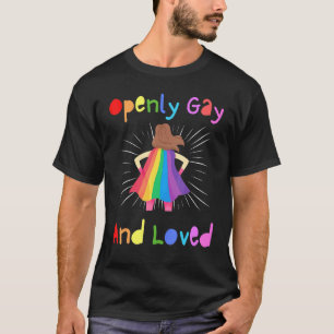 T-shirt Open Gay Loved Lesbian Support Femmes Hommes Super