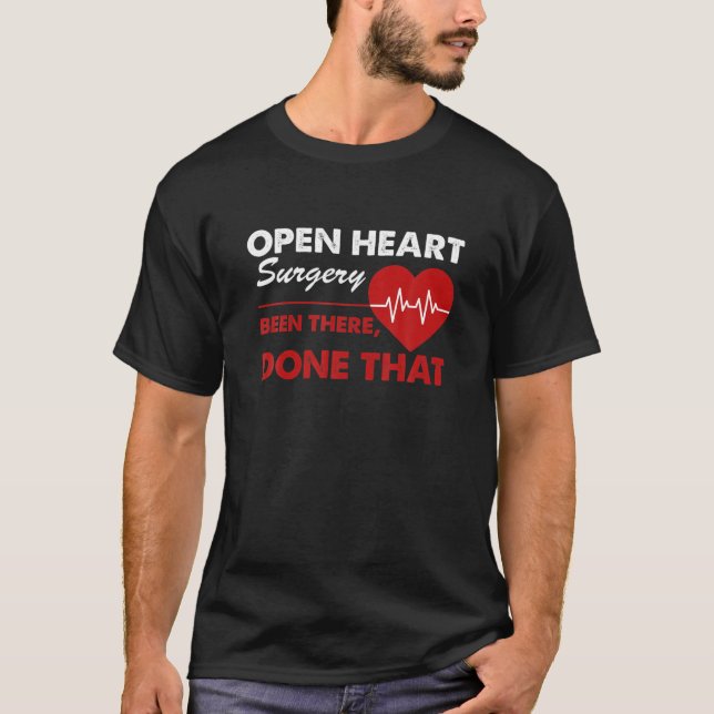 T-shirt Open Heart Chirurgie Art Drôle Citation Coeur Atta (Devant)