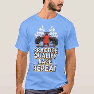 T-shirt Open Wheel Formula Racing Car Practice Qualifier R