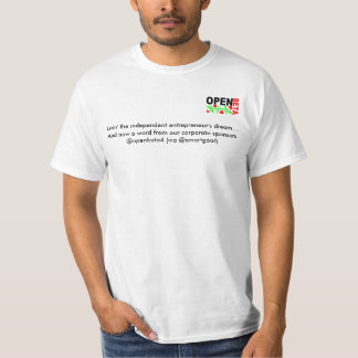 T-shirt openbeta4, Livin l'entrepreneur'… indépendant