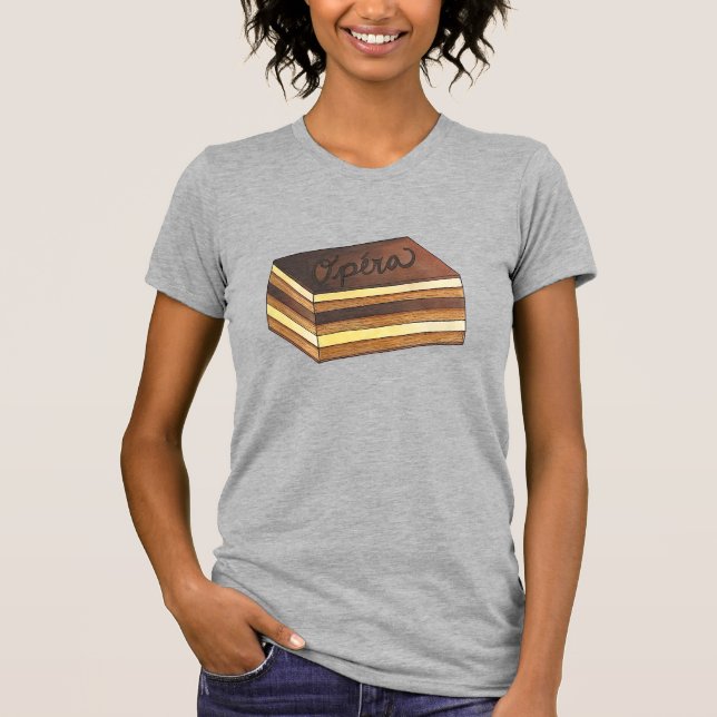 T-shirt Opéra Cake Pâtisserie Pâtisserie française Dessert (Devant)