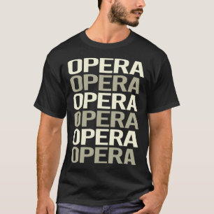 T-shirt Opéra de texte blanc