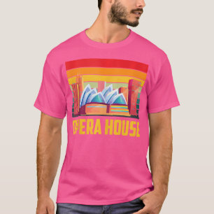 T-shirt Opera House Sydney Skyline Retro New South Wales A
