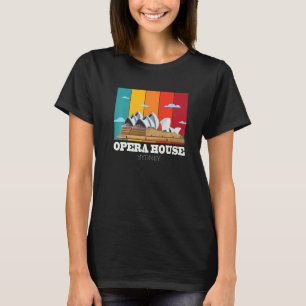 T-shirt Opéra Sydney Retro Nouvelle Galles Du Sud De Aust