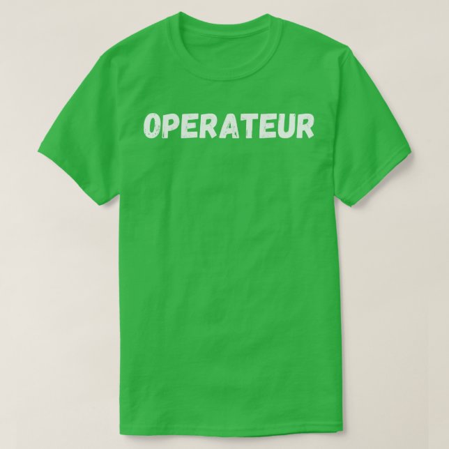 T-shirt operateur (Design devant)