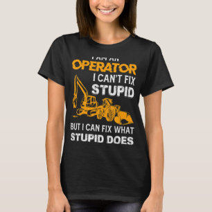 T-shirt Opérateur de backhoe de l'opérateur de matériel lo