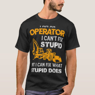 T-shirt Opérateur de backhoe de l'opérateur de matériel lo