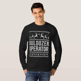 T-shirt Opérateur de bulfozer Douille de Noël moche