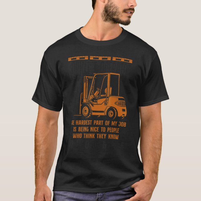 T-shirt Opérateur de chariot élévateur à fourche certifié (Devant)