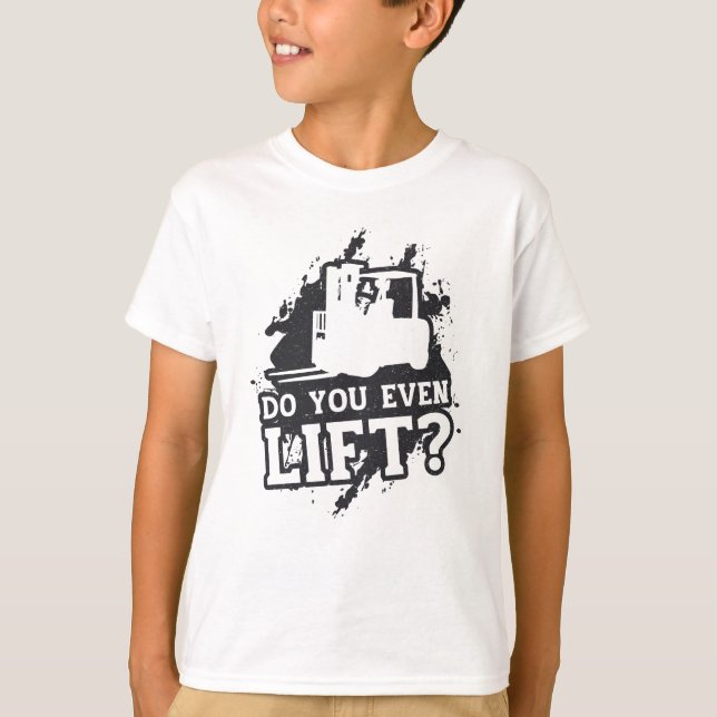 T-shirt Opérateur de chariot élévateur Soulevez-Vous Même  (Devant)