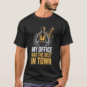 T-shirt Opérateur de grue métier profession ouvrier du bât