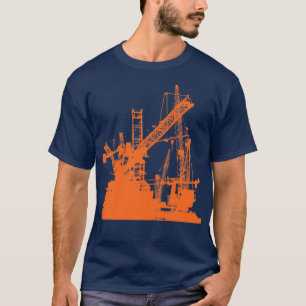 T-shirt Opérateur de grue tour Travailleur de construction