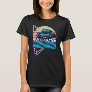 T-shirt Opérateur de jambe Radio Rétro Radio Ham