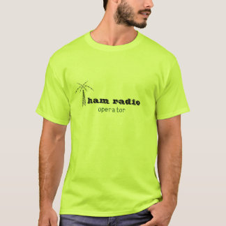 T-shirt opérateur de logo de radio-amateur