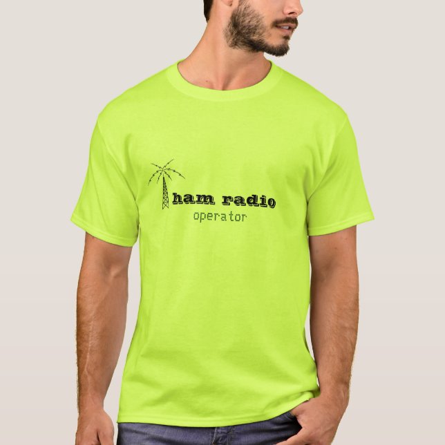 T-shirt opérateur de logo de radio-amateur (Devant)
