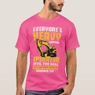 T-shirt Opérateur De Matériel Lourd Excavatrice Creuseur D