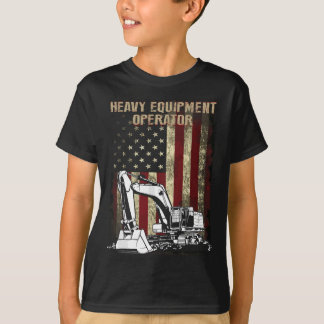 T-shirt Opérateur de matériel lourd, Opérateur de drapeau