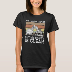 T-shirt Opérateur de matériel lourd Opérateur de pelle rét