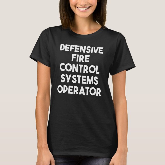 T-shirt Opérateur de systèmes de lutte contre les incendie (Devant)