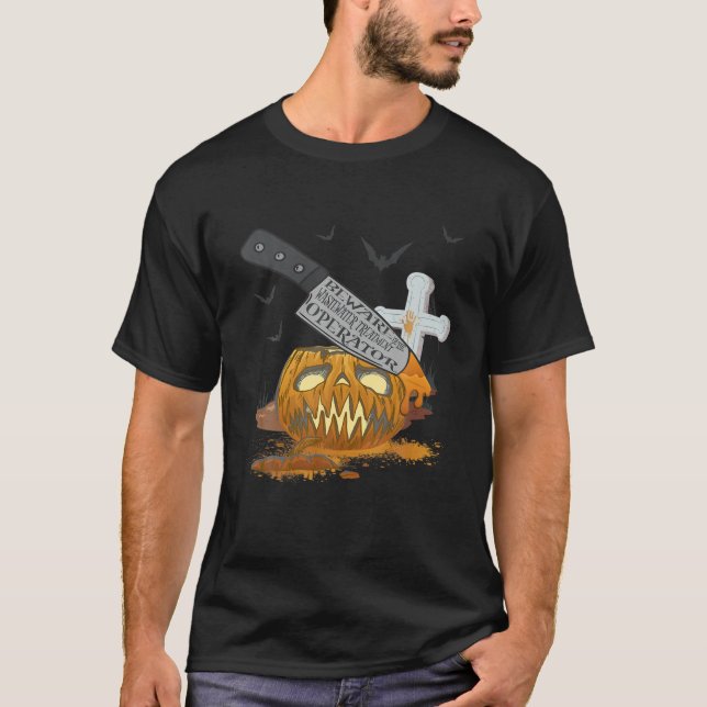T-shirt Opérateur de traitement des eaux usées Funny Hallo (Devant)