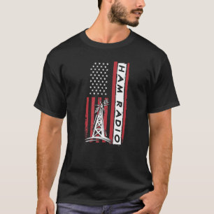 T-shirt Opérateur radio amateur de radio ham du drapeau am