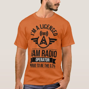 T-shirt Opérateur radio de jambon autorisé 02