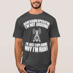 T-shirt Opérateur radio de jambon Opérateur radio amateur 