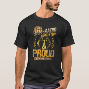 T-shirt Opérateur radio jambon à ondes courtes passionné F