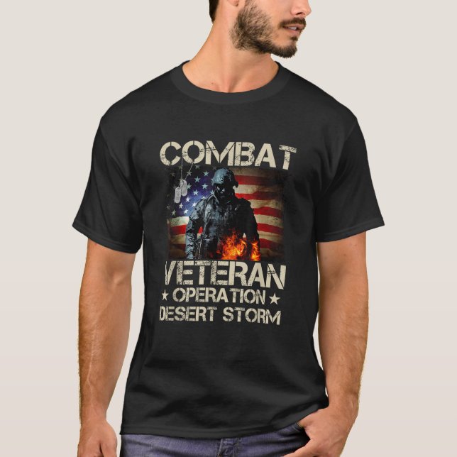 T-shirt Opération des vétérans de combat Tempête du désert (Devant)