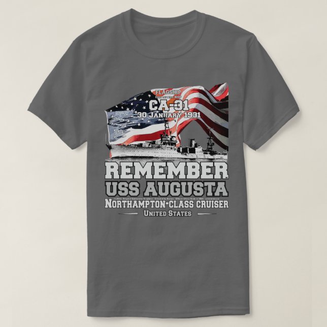 T-shirt Opération Torch USS AUGUSTA (Design devant)