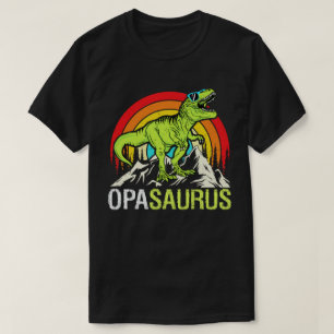 T-shirt Oposaurus Dinosaur Grandpa Saurus Fête des pères