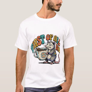 T-shirt Opossum chaotique d'abord non rétro sarcastique da