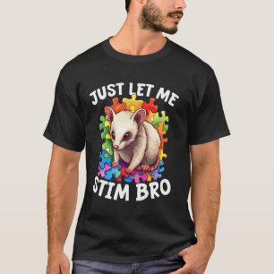 T-shirt Opossum en colère de sensibilisation à l'autisme L