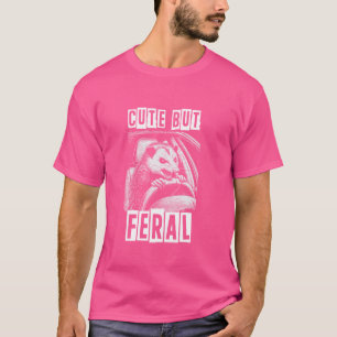T-shirt Opossum mignon mais feral conduire une voiture Fer
