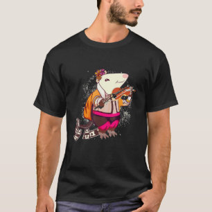 T-shirt Opossum musical opossum violon joueur possum