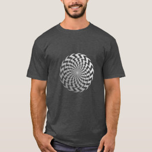 T-shirt Optical illusion spirales