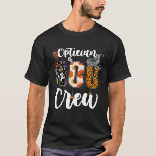 T-shirt Opticien Boo Crew Ghost Drôle Opticien Halloween 