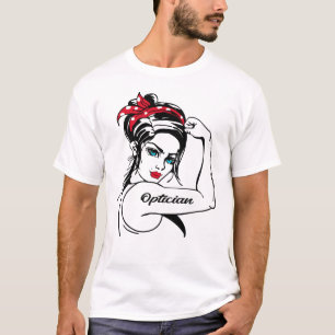 T-shirt Opticien Rosie Le Riveter Pin Up