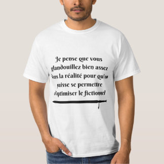 T-shirt optimiseur le fictionnel (noir)