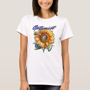T-shirt Optimiste du tournesol