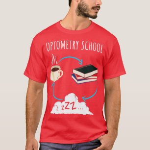 T-shirt Optométrie École Élève Optométriste Futur Cadeau O